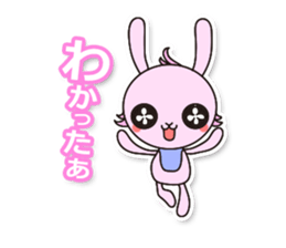 Baby rabbit Usa-usa sticker #1254726