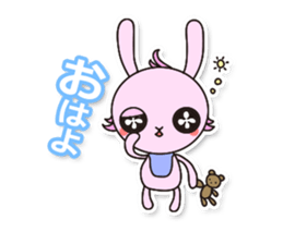 Baby rabbit Usa-usa sticker #1254728