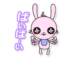 Baby rabbit Usa-usa sticker #1254729