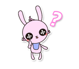 Baby rabbit Usa-usa sticker #1254732