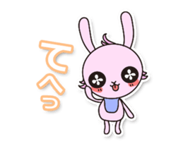 Baby rabbit Usa-usa sticker #1254734