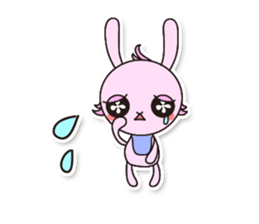 Baby rabbit Usa-usa sticker #1254740