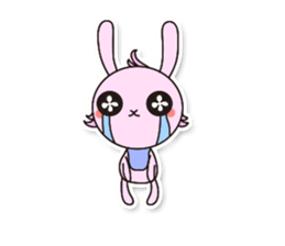 Baby rabbit Usa-usa sticker #1254742