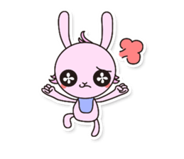 Baby rabbit Usa-usa sticker #1254743