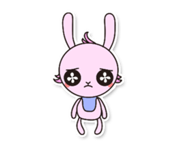 Baby rabbit Usa-usa sticker #1254744
