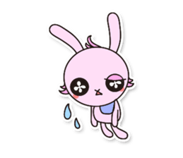 Baby rabbit Usa-usa sticker #1254747