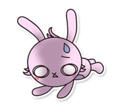 Baby rabbit Usa-usa sticker #1254748