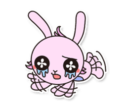 Baby rabbit Usa-usa sticker #1254749