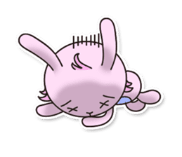 Baby rabbit Usa-usa sticker #1254750