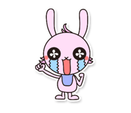 Baby rabbit Usa-usa sticker #1254753