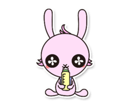 Baby rabbit Usa-usa sticker #1254755