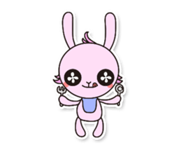 Baby rabbit Usa-usa sticker #1254757