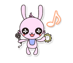 Baby rabbit Usa-usa sticker #1254758