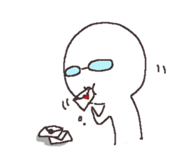 Sticker for the people of glasses sticker #1255444