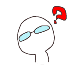 Sticker for the people of glasses sticker #1255447