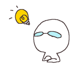 Sticker for the people of glasses sticker #1255448