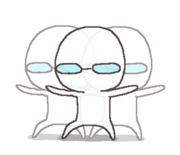 Sticker for the people of glasses sticker #1255449