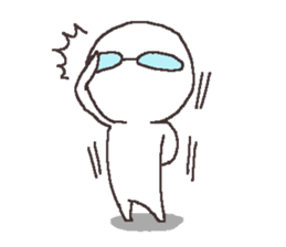 Sticker for the people of glasses sticker #1255455