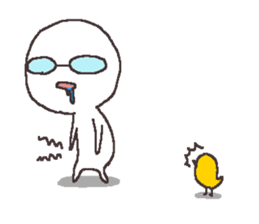 Sticker for the people of glasses sticker #1255456