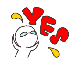 Sticker for the people of glasses sticker #1255463