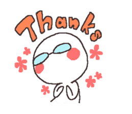 Sticker for the people of glasses sticker #1255467