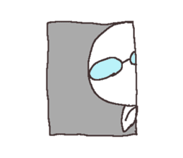 Sticker for the people of glasses sticker #1255469