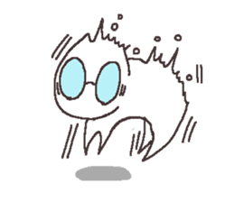 Sticker for the people of glasses sticker #1255475