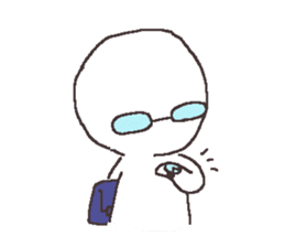 Sticker for the people of glasses sticker #1255476