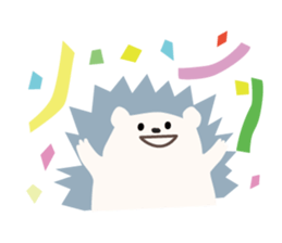 Sticker of hedgehog gray sticker #1255918