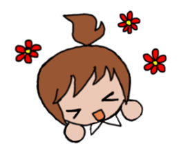 Ponytail sticker #1256042