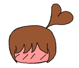Ponytail sticker #1256051