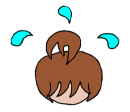 Ponytail sticker #1256061