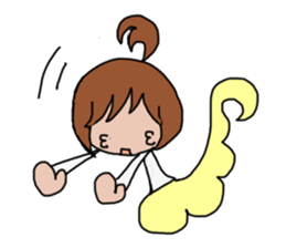 Ponytail sticker #1256065