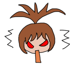 Ponytail sticker #1256070