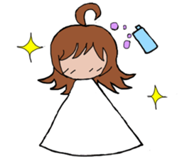 Ponytail sticker #1256072