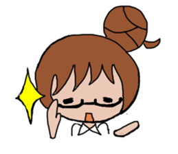 Ponytail sticker #1256079