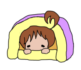 Ponytail sticker #1256081