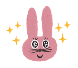 cat and bear and rabbit sticker #1256472