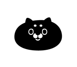 Black cat with a pattern on the forehead sticker #1256482