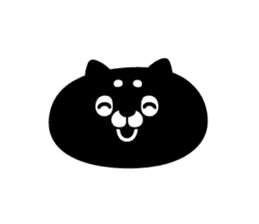 Black cat with a pattern on the forehead sticker #1256483