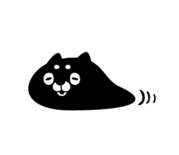 Black cat with a pattern on the forehead sticker #1256494