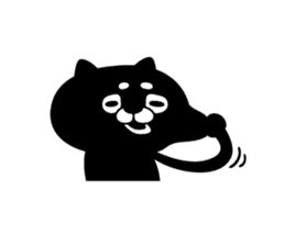 Black cat with a pattern on the forehead sticker #1256515