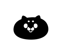 Black cat with a pattern on the forehead sticker #1256519