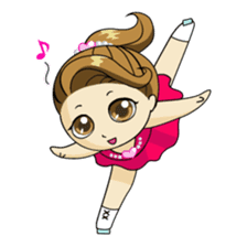 The figure skate girl Kururi sticker #1256682