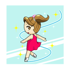 The figure skate girl Kururi sticker #1256683