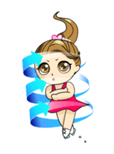The figure skate girl Kururi sticker #1256684