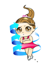 The figure skate girl Kururi sticker #1256684