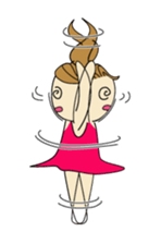 The figure skate girl Kururi sticker #1256687