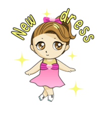 The figure skate girl Kururi sticker #1256696