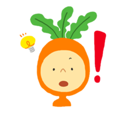 Hey, it's carrots. sticker #1256882